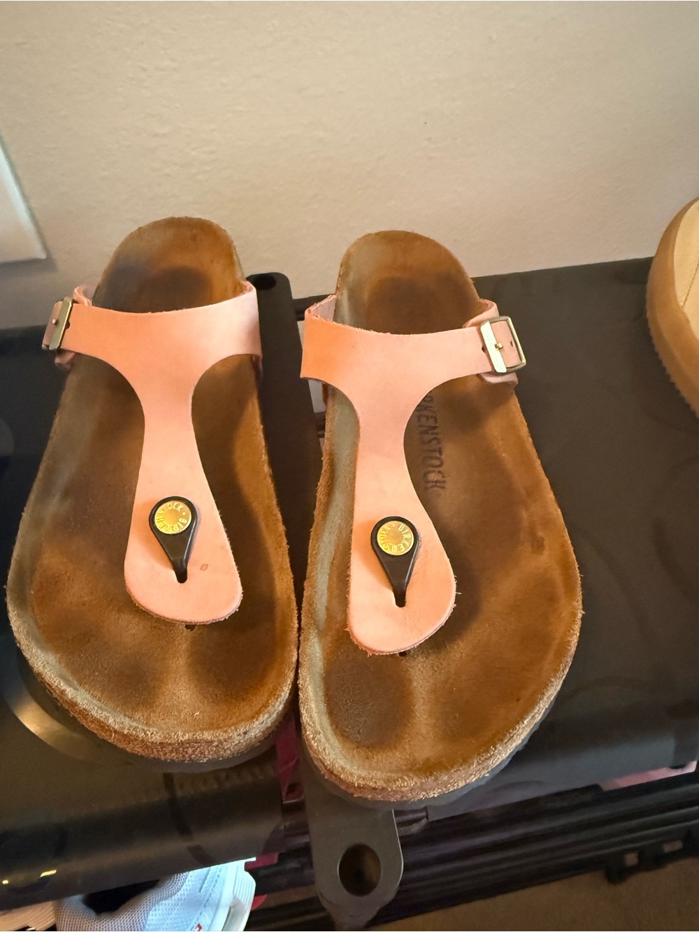 Women's Pink Thong Sandals - Birkenstock Style